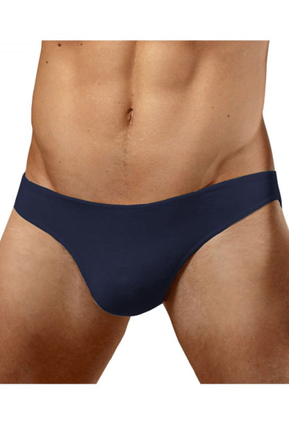Doreanse 1281-nvy hang-loose bikini brief navy blue seamless cotton fabric for everyday comfort and support