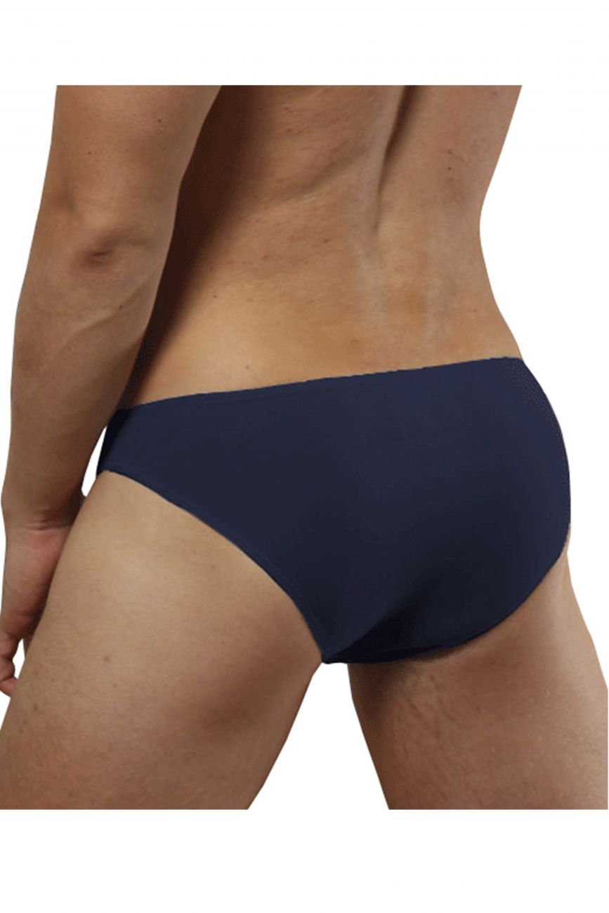 Navy blue Doreanse 1281-NVY Hang-loose bikini briefs with smooth seamless design for comfortable wear
