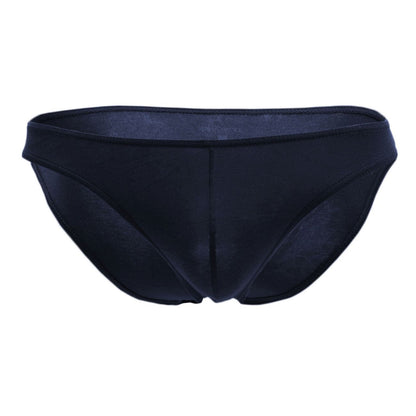 Doreanse 1281-nvy navy blue seamless bikini briefs with smooth form-fitting design front view