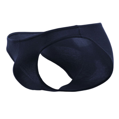 Navy blue doreanse 1281-nvy hang-loose bikini brief with smooth stretchy fabric and distinctive cut for men