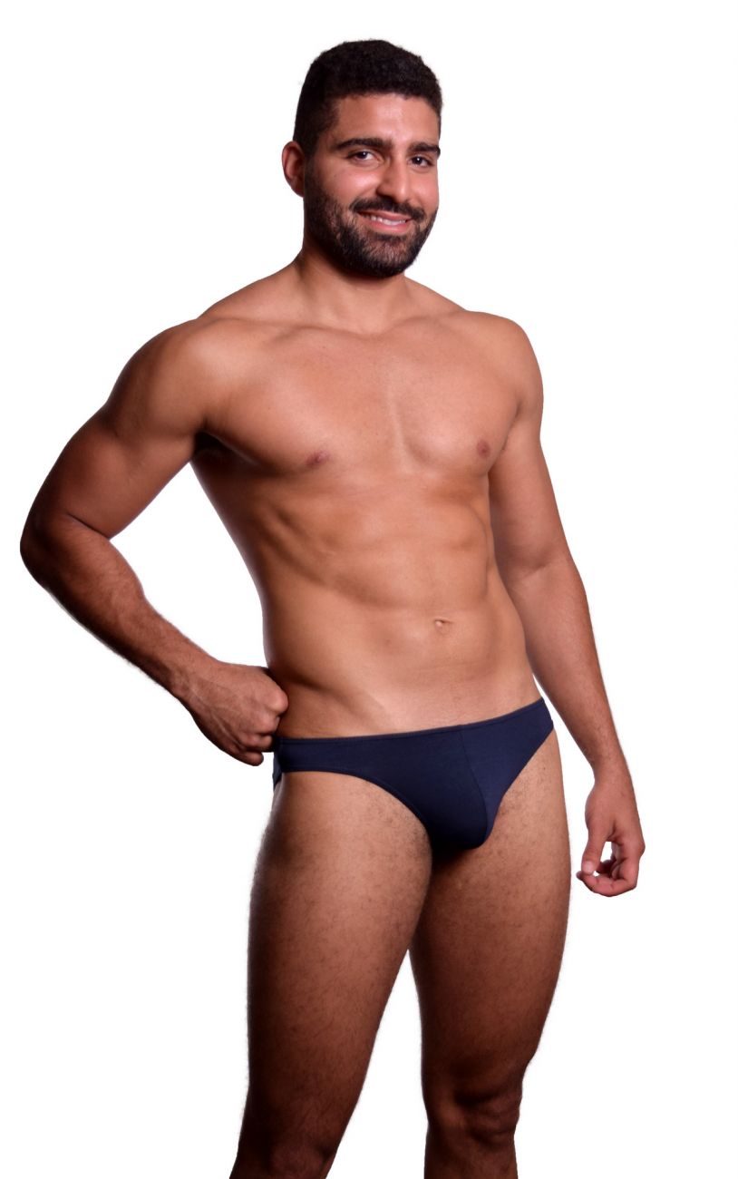 Doreanse 1281-NVY navy blue hang-loose bikini briefs made of soft fabric for comfortable everyday wear
