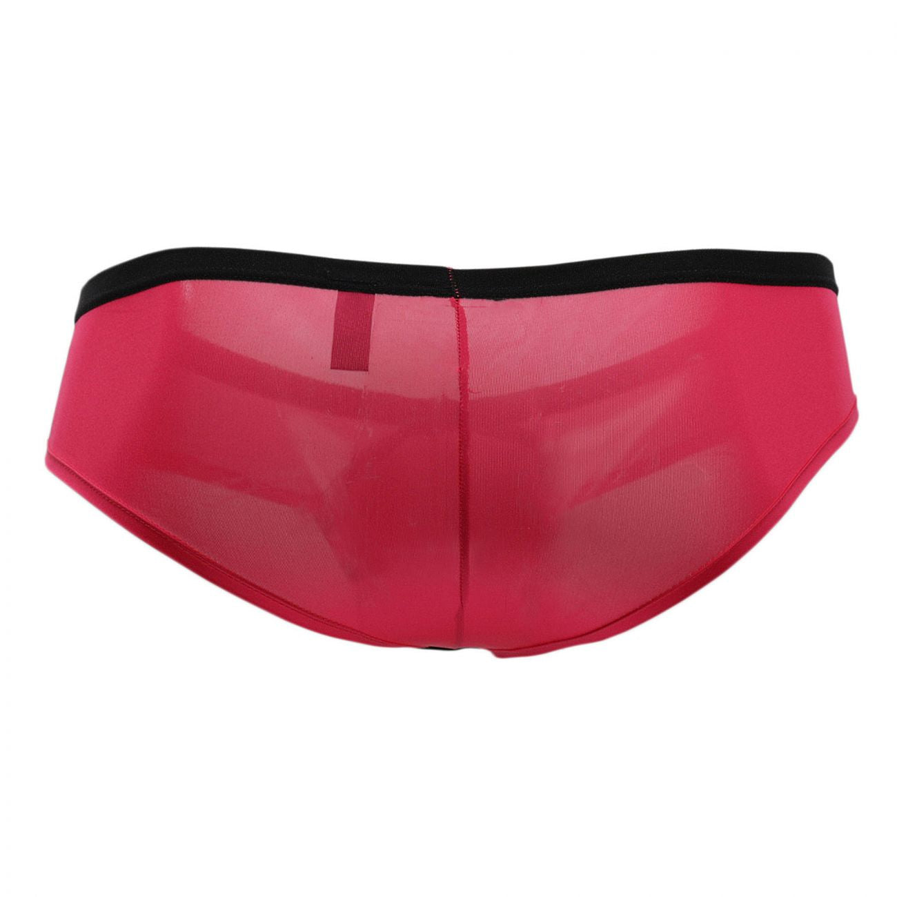 Doreanse 1377-fuc boost cheeky brief in fuchsia sheer mesh with black waistband for a flattering fit