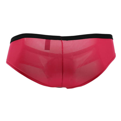 Doreanse 1377-fuc boost cheeky brief in fuchsia sheer mesh with black waistband for a flattering fit