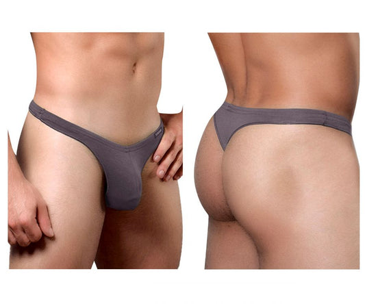 Gray men’s thong doreanse 1392-smk euro thong color smoke with smooth form-fitting design in smoke color