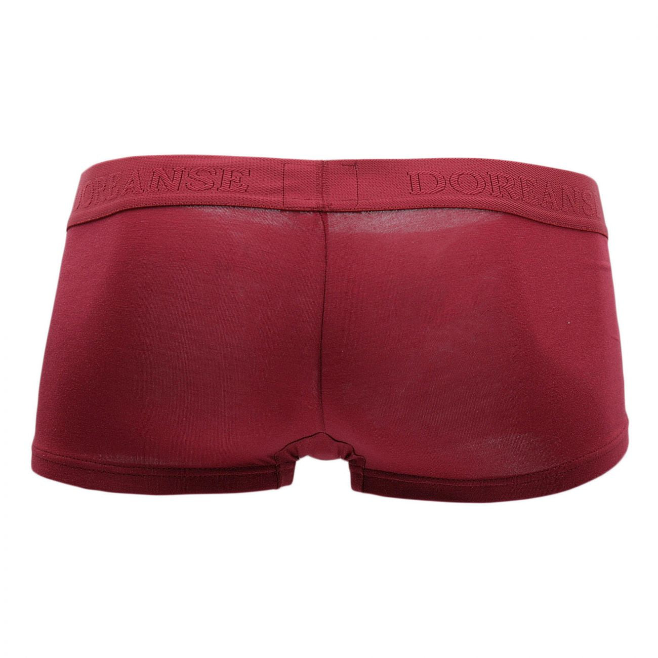 Doreanse 1760-brd low-rise trunk briefs in bordeaux with a smooth stretchy fabric waistband