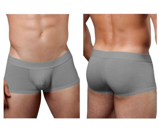 Doreanse 1760-GRY low-rise gray men’s briefs with smooth fabric, form-fitting design, and elastic waistband