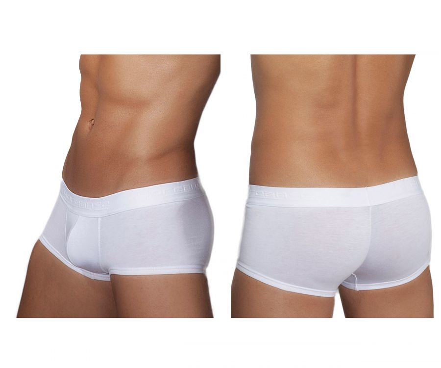 White doreanse 1760-wht low-rise trunk briefs with smooth form-fitting design and elastic waistband