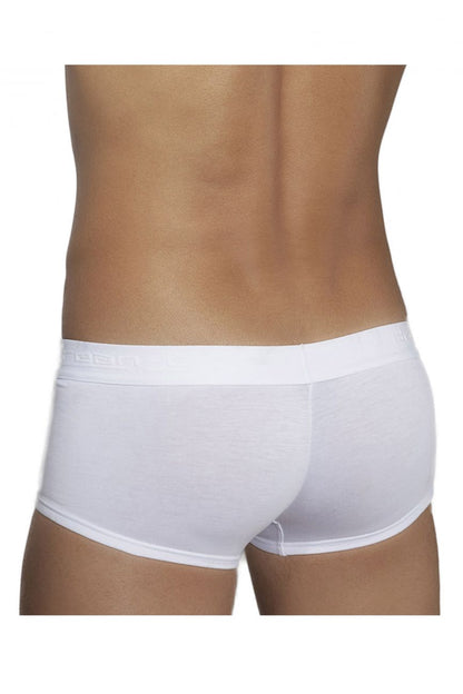 Doreanse 1760-WHT white low-rise men’s briefs with smooth form-fitting design and subtle logo on waistband