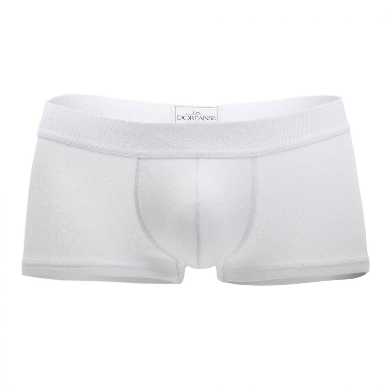 White men’s low-rise briefs by Doreanse with smooth fabric and classic design in white color