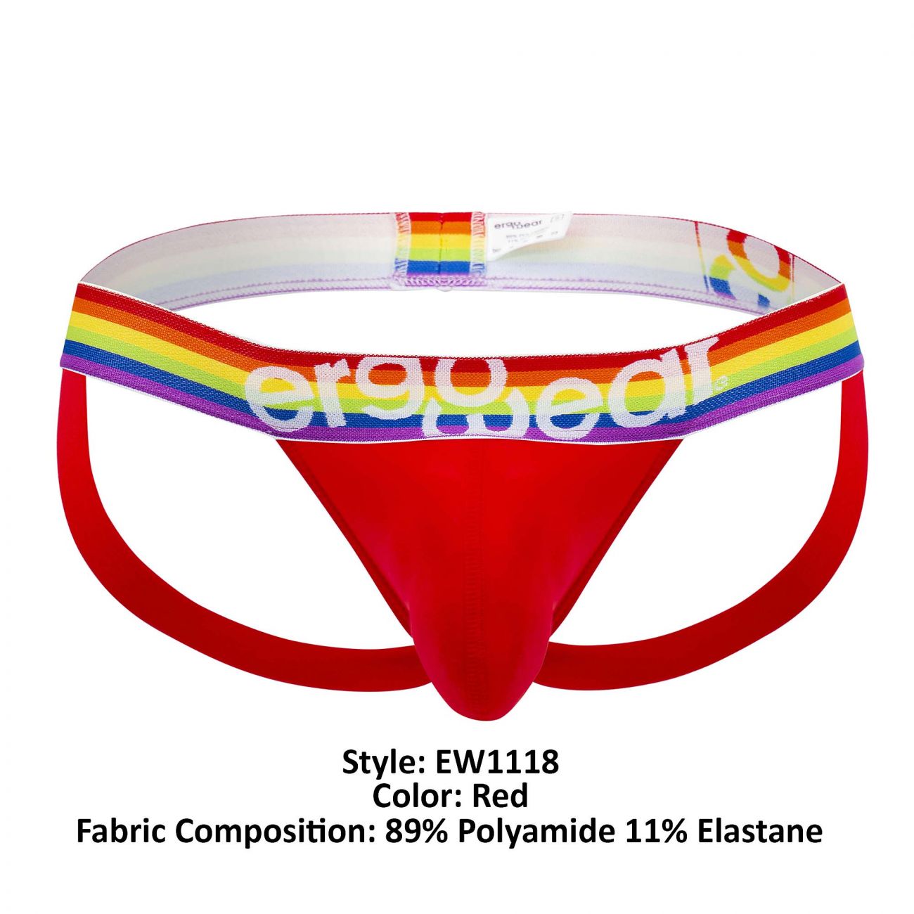Jockstrap ErgoWear EW1118 MAX XV PRIDE Couleur Rouge