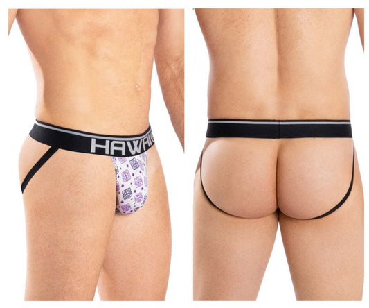 Jockstrap athlétique HAWAI 42052 Arabesque Couleur Violet
