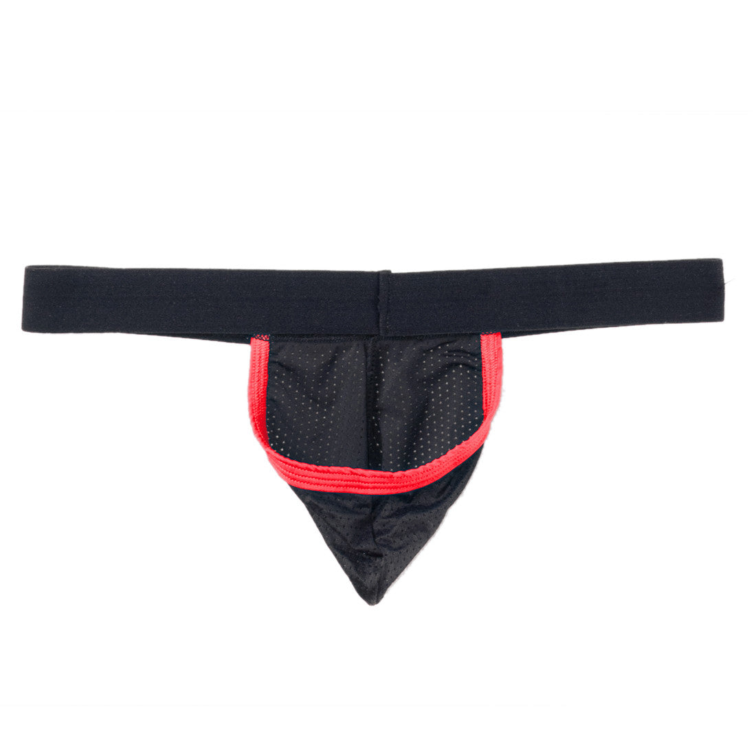 WildmanT Raw Strapless Mesh Jock with Red Contrast Trim - SeductiveUtopia.net