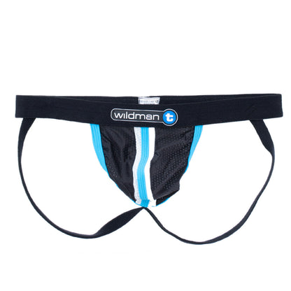 WildmanT Raw Sport Stripe Jockstrap with Duraband Waistband  Blue - SeductiveUtopia.net