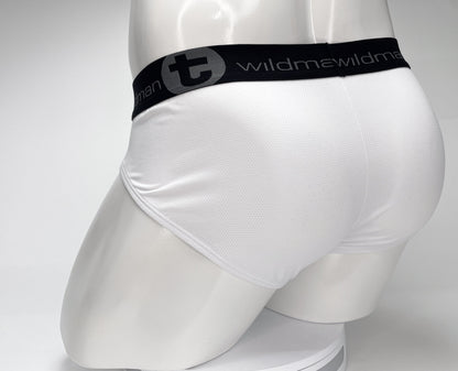 WildmanT Mesh Monster Cock Brief White - SeductiveUtopia.net