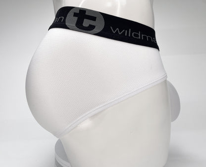 WildmanT Mesh Monster Cock Brief White - SeductiveUtopia.net