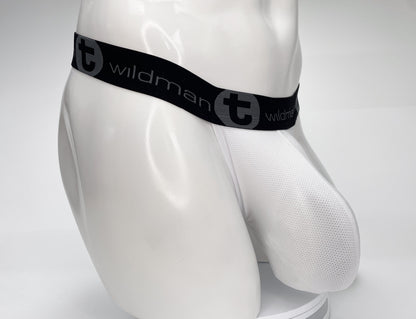 WildmanT Mesh Monster Cock Strapless Pouch White - SeductiveUtopia.net