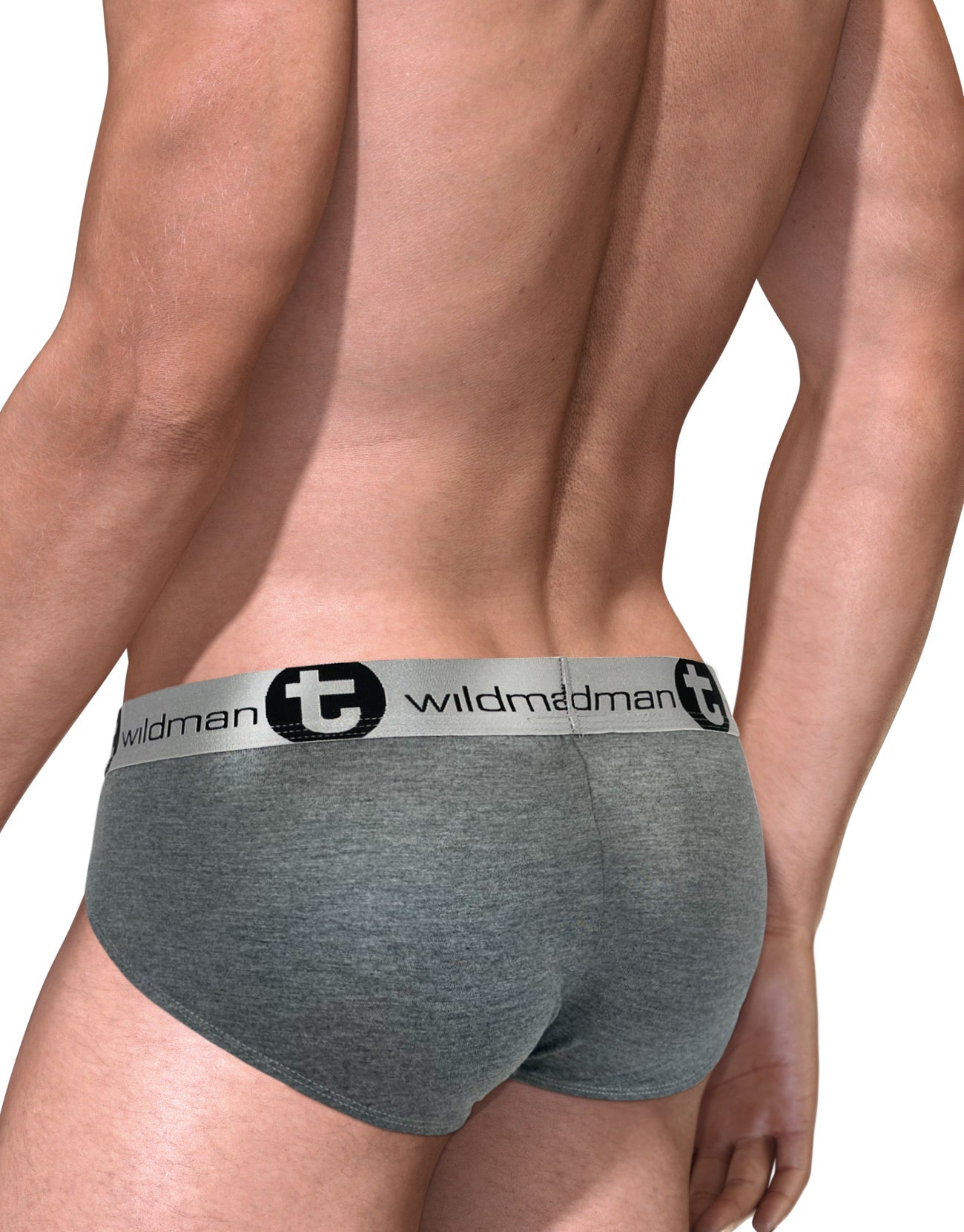 WildmanT Modal Big Boy Pouch Brief Silver Gray - SeductiveUtopia.net