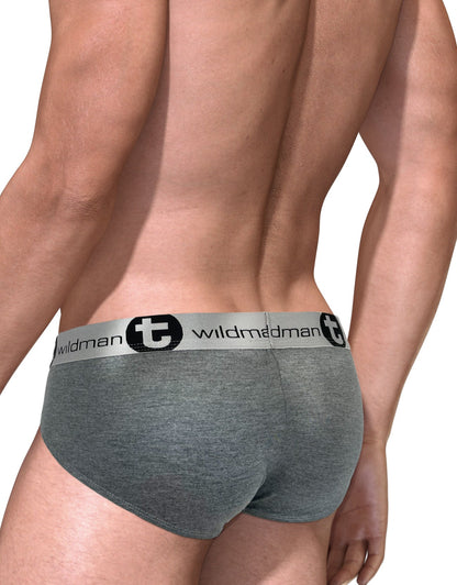 WildmanT Modal Big Boy Pouch Brief White/Gray 2-Pack - SeductiveUtopia.net