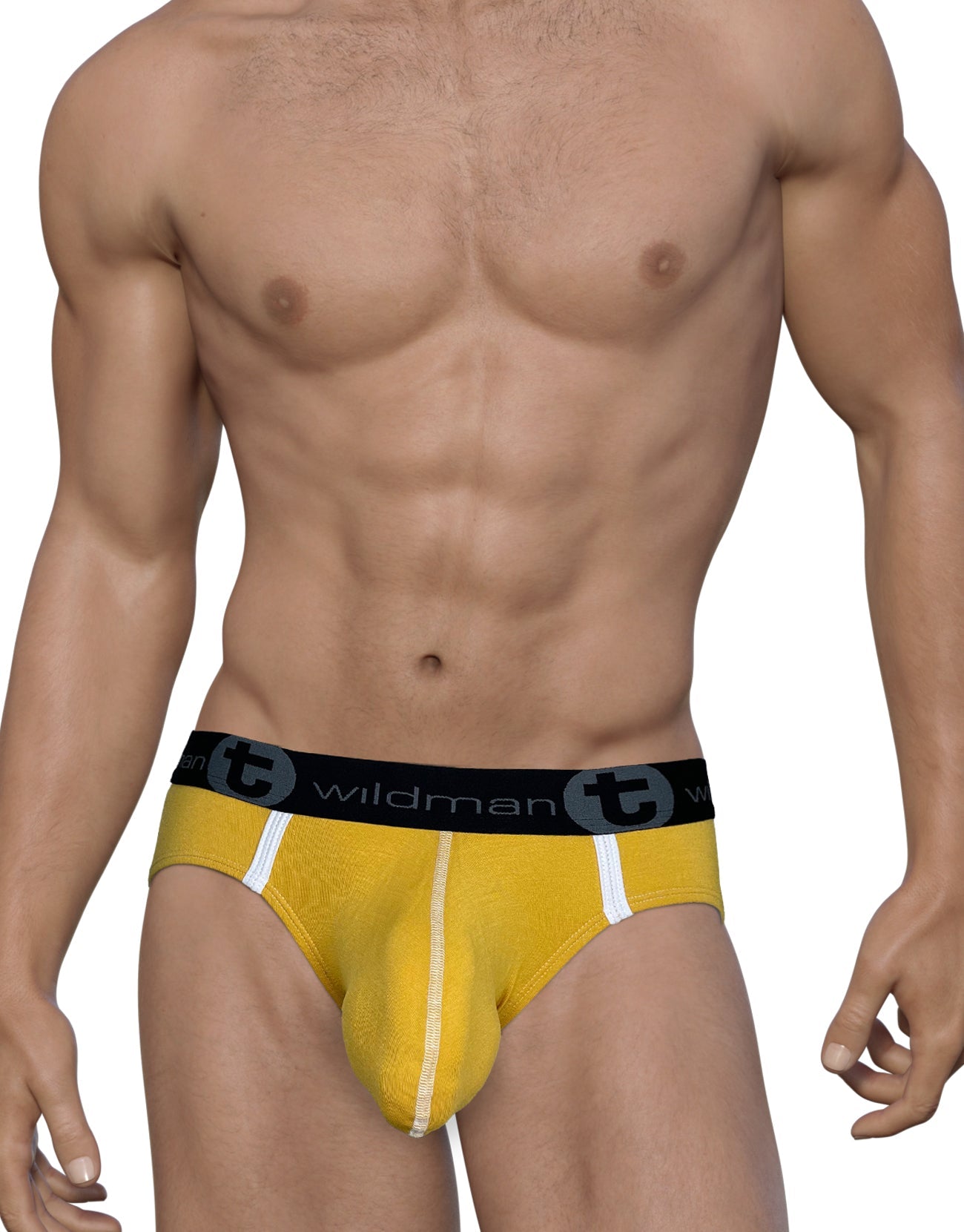 WildmanT Modal Big Boy Pouch Brief Gold - SeductiveUtopia.net