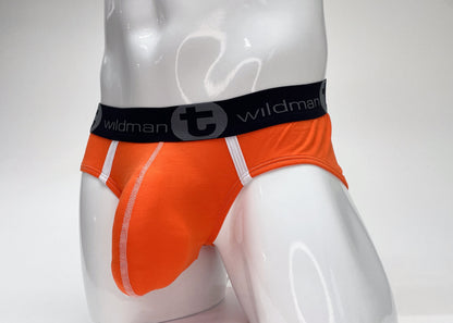 WildmanT Modal Big Boy Pouch Brief Orange - SeductiveUtopia.net