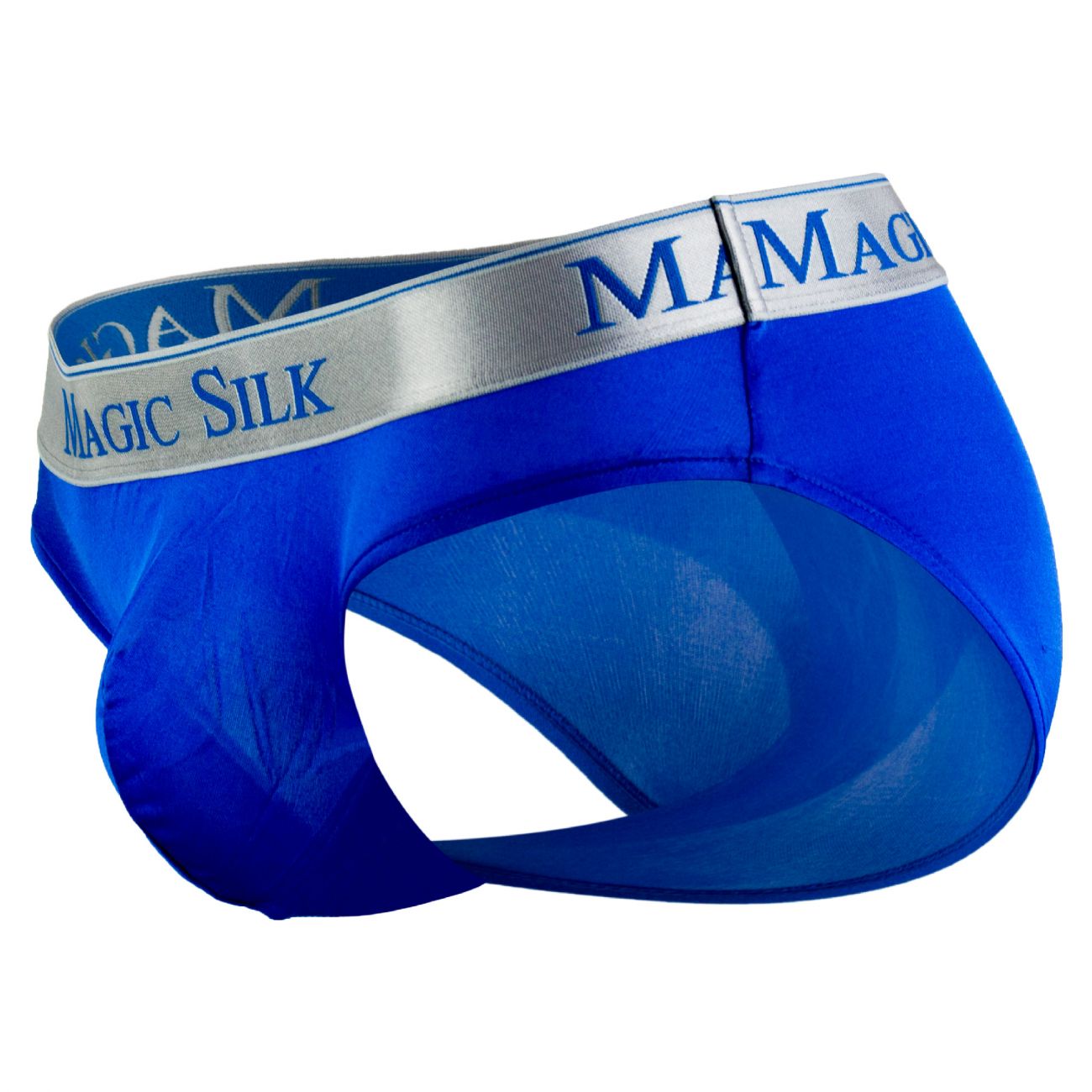 Magic Silk 6386 Seidenstrick-Bikini mit niedriger Taille, Farbe Kobalt