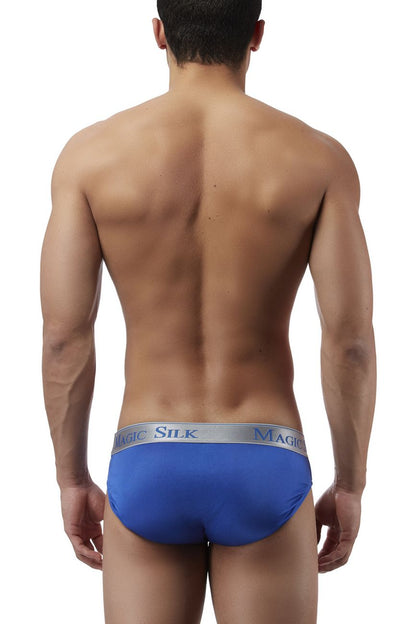 Magic Silk 6386 Seidenstrick-Bikini mit niedriger Taille, Farbe Kobalt