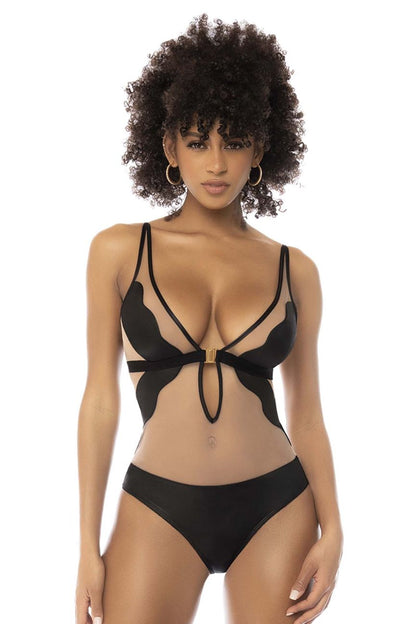 Mapale 2746 Fleur Bodysuit Farbe Nude-Schwarz