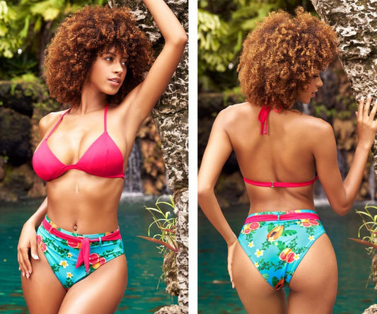 Maillot de bain deux pièces Mapale 6497 imprimé en couleur