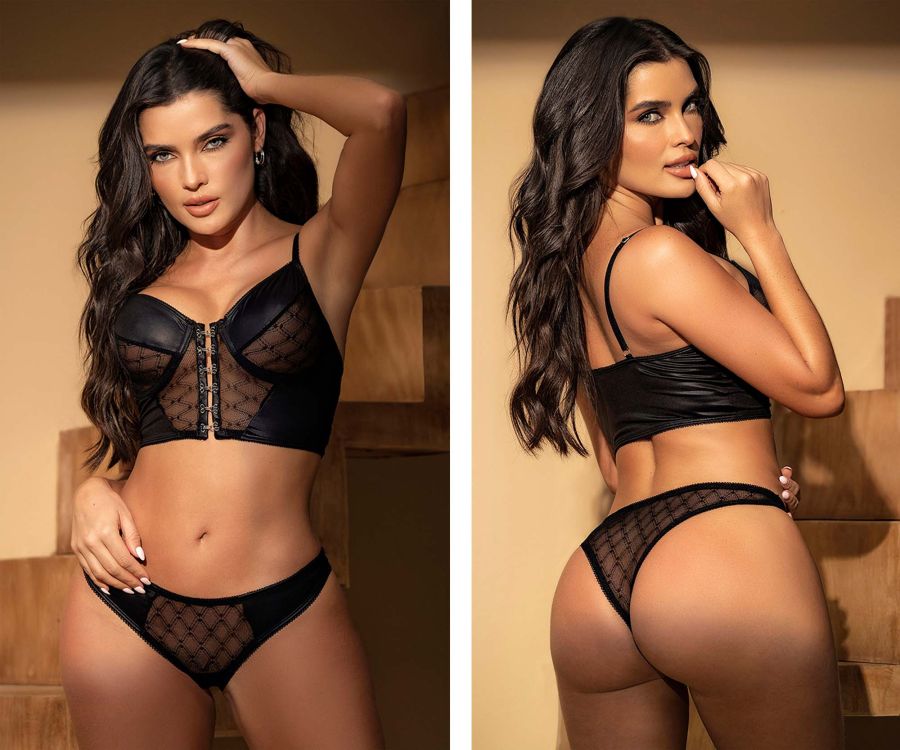 Mapale 8778 Zweiteiliges Set Farbe Schwarz