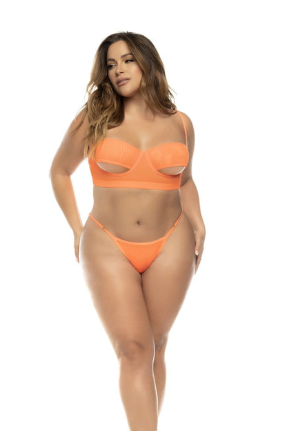Ensemble trois pièces Mapale 8828X Sasha Plus couleur orange vif