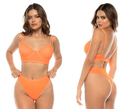 Ensemble deux pièces Mapale 8830 Margo couleur orange vif
