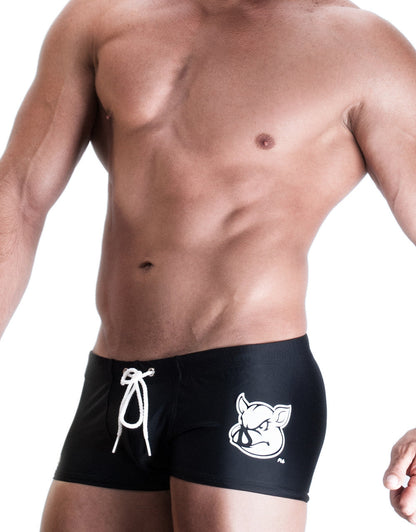 WildmanT PIG SQUARE CUT SWIM BLACK - SeductiveUtopia.net