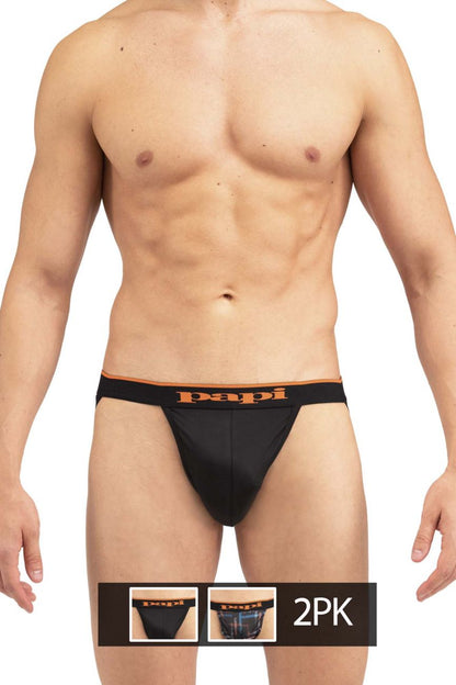 Jockstrap Papi UMPA006 2PK Couleur Noir-Orange