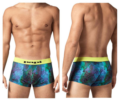Papi UMPA050 Fashion Microflex Brazilian Trunks Farbe Ocean Multi Print