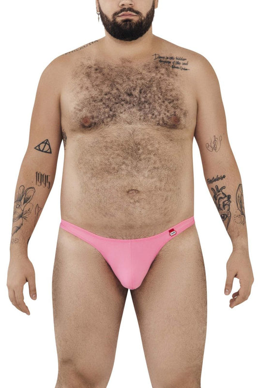 Pink pikante pik 0978x angola men’s briefs with small red logo on waistband made of soft fabric