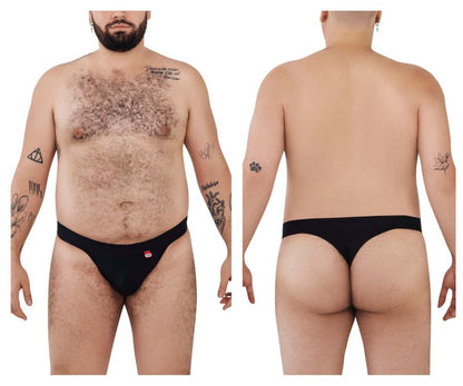 Black Pikante PIK 1024X Terni briefs with a small red logo on the left hipband for comfortable daily wear
