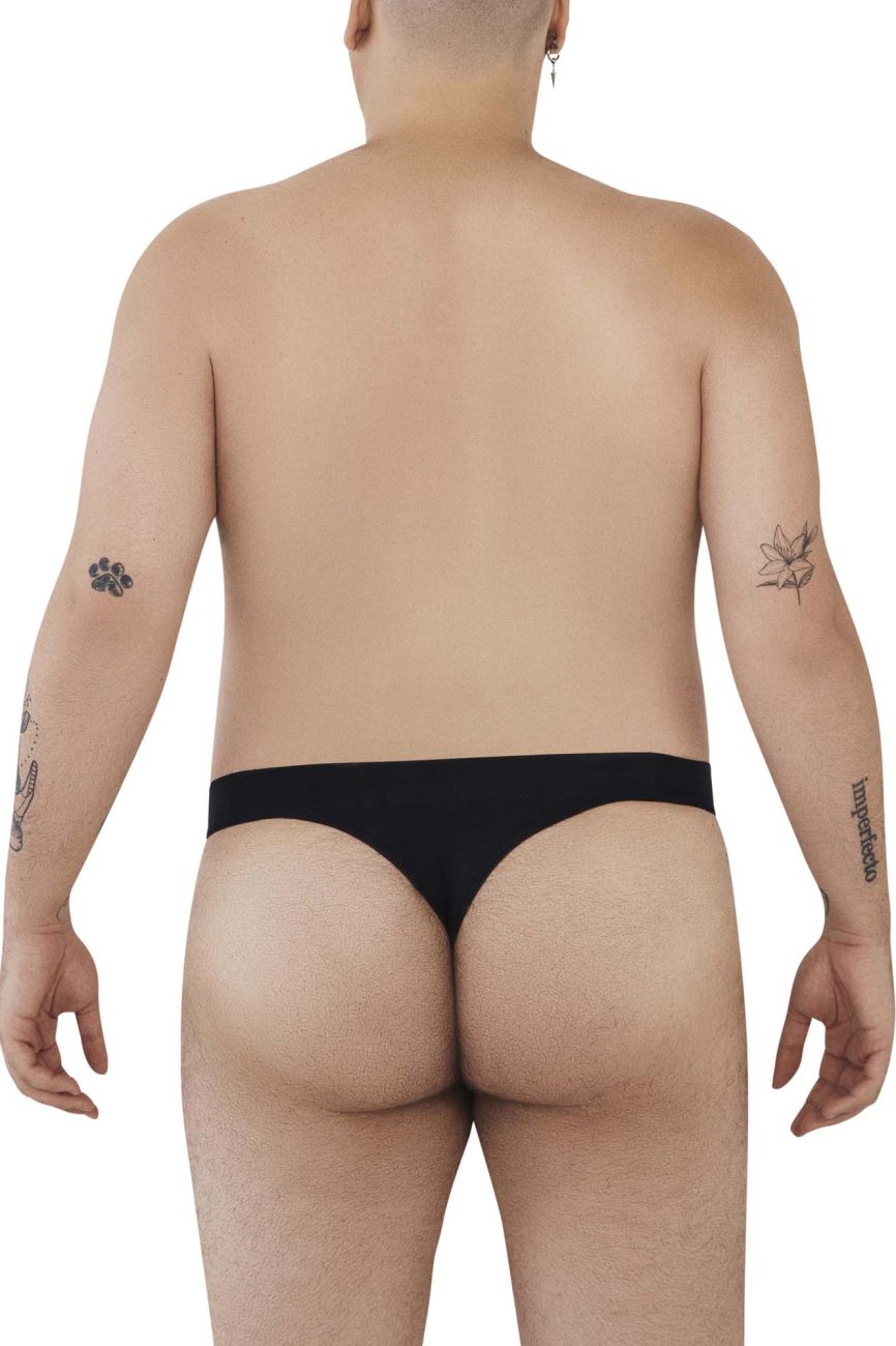 Black seamless briefs from pikante pIK 1024X terni thongs with smooth fabric finish for comfortable wear