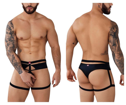 Pikante PIK 0986 Victoria Ball Lifter Garter Tangas Farbe Schwarz