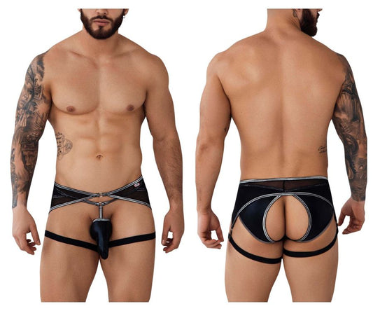 Pikante PIK 0987 Abuya Strumpfband Jockstrap Farbe Schwarz