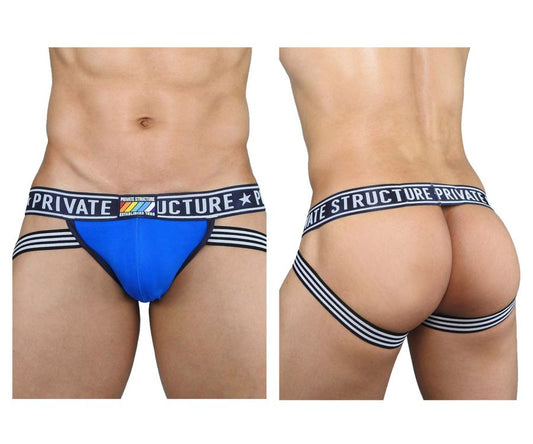 Private Structure EPUY4004 Pride Jockstrap Color Freedom Blue