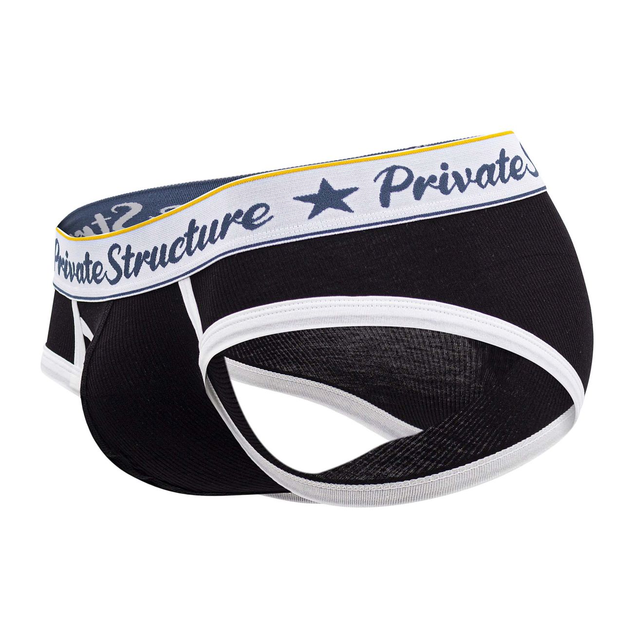 Private Structure SCUS4529 Klassischer Mini-Slip mit mittlerer Taille, Farbe Schwarz