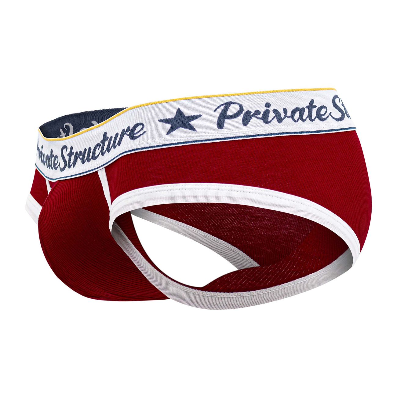 Private Structure SCUS4529 Klassischer Mini-Slip mit mittlerer Taille, Farbe Rot