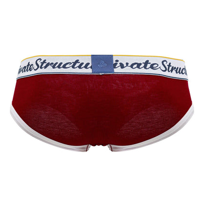 Private Structure SCUS4529 Klassischer Mini-Slip mit mittlerer Taille, Farbe Rot