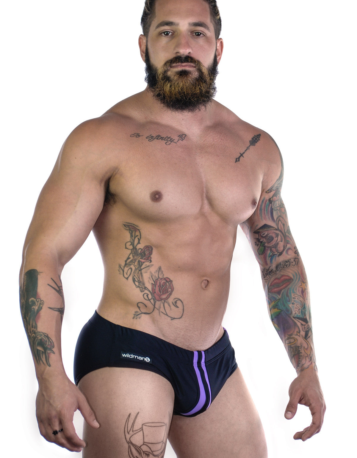 Sportivo Bikini Black & Purple - SeductiveUtopia.net