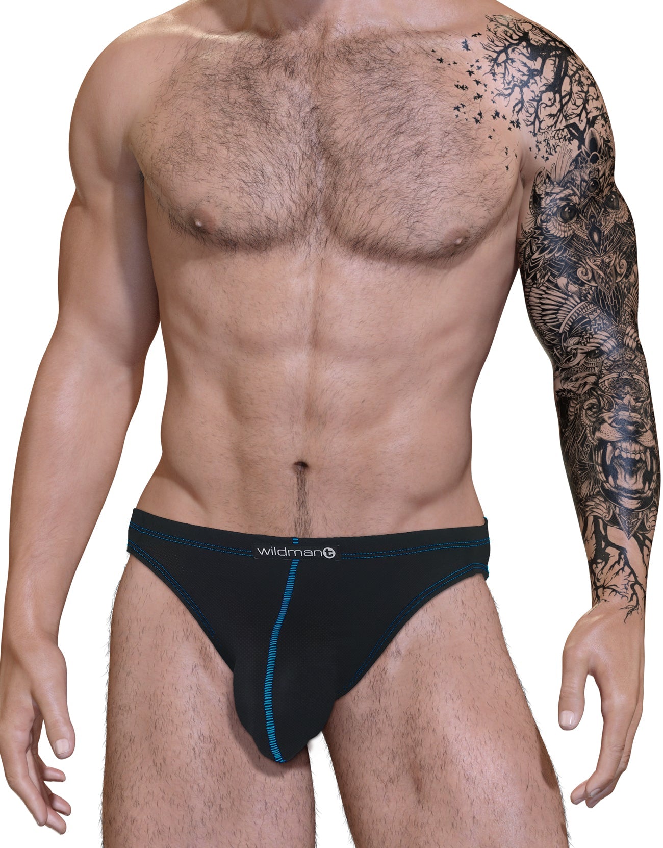 Stitch Big Boy Pouch Jock Strap - Blue - SeductiveUtopia.net