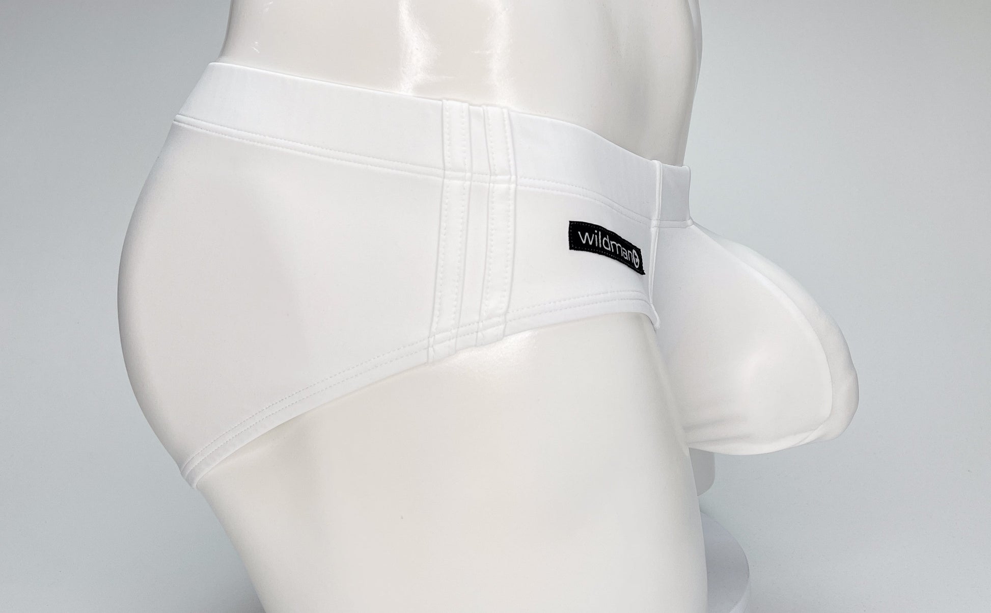 WildmanT Big Boy Pouch Swim Brief White - SeductiveUtopia.net