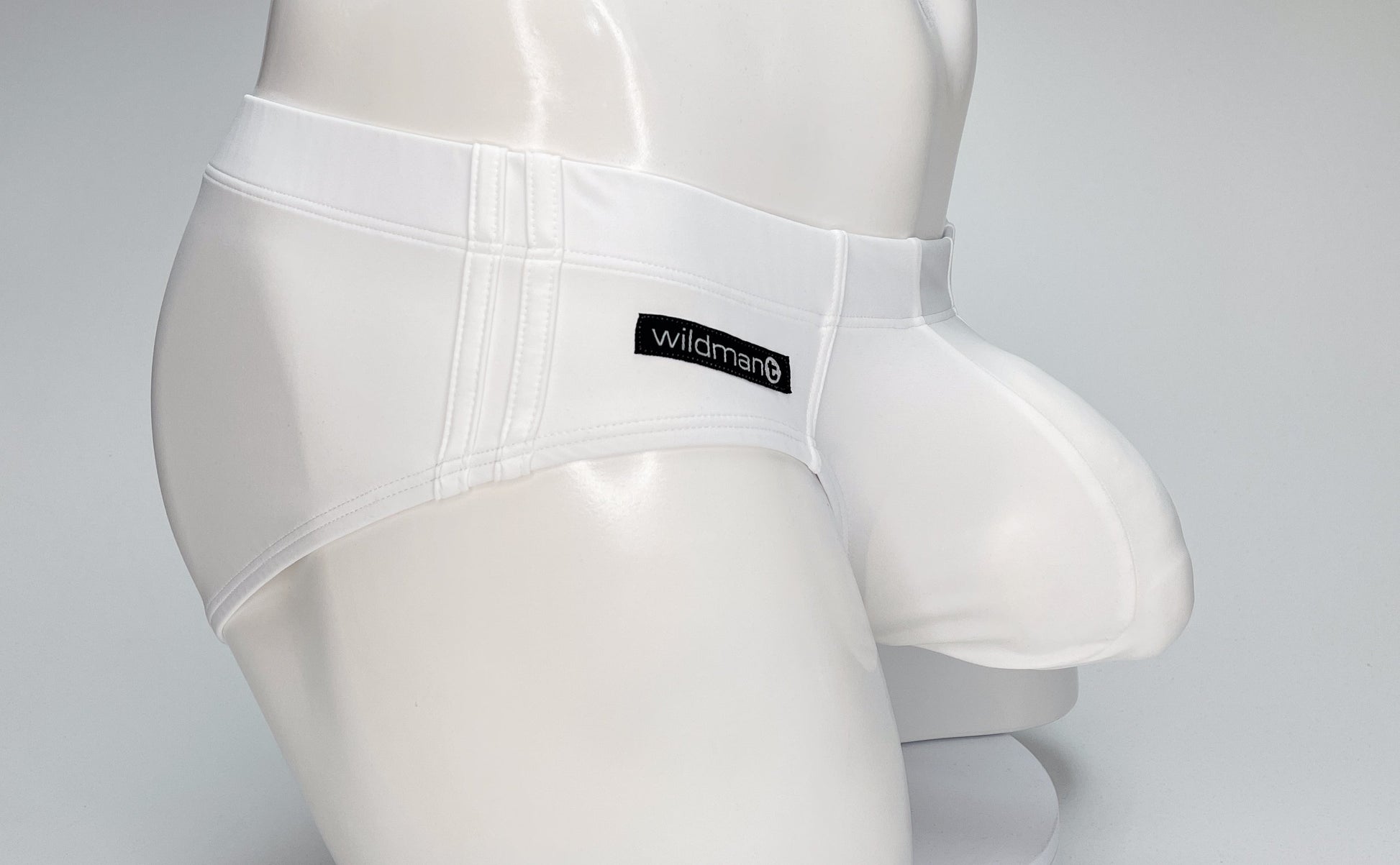 WildmanT Big Boy Pouch Swim Brief White - SeductiveUtopia.net