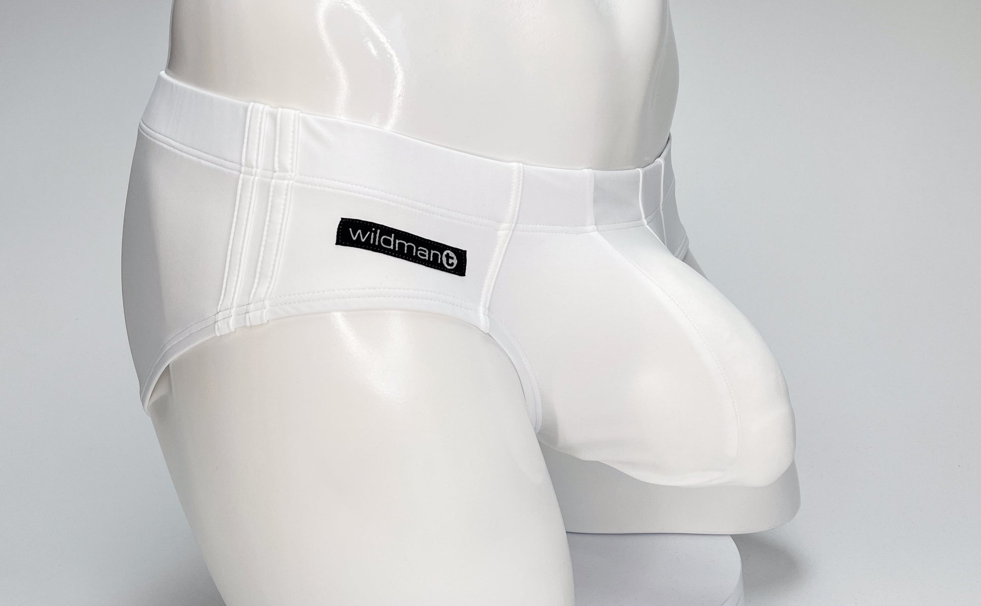 WildmanT Big Boy Pouch Swim Brief White - SeductiveUtopia.net