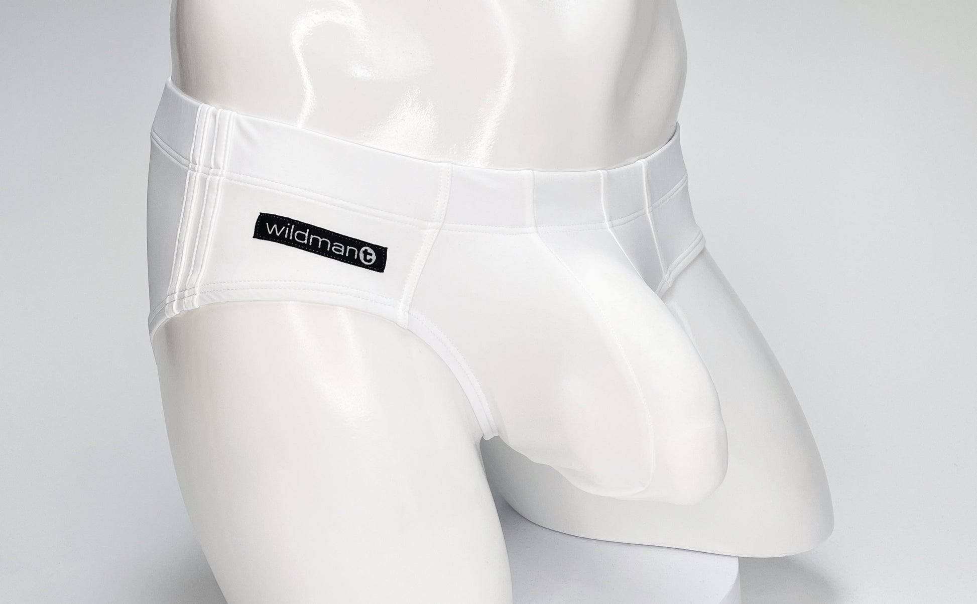 WildmanT Big Boy Pouch Swim Brief White - SeductiveUtopia.net