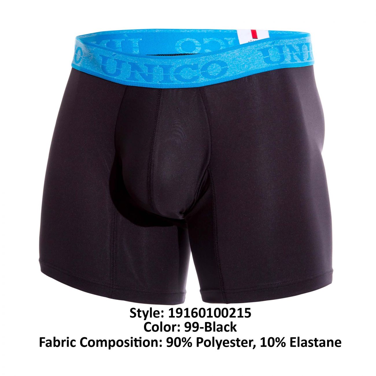 Boxer Unico 19160100215 COULEURS Dinamico Couleur 99-Noir